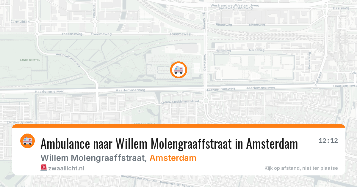 Ambulance naar Willem Molengraaffstraat in Amsterdam — 10 jul 2026
