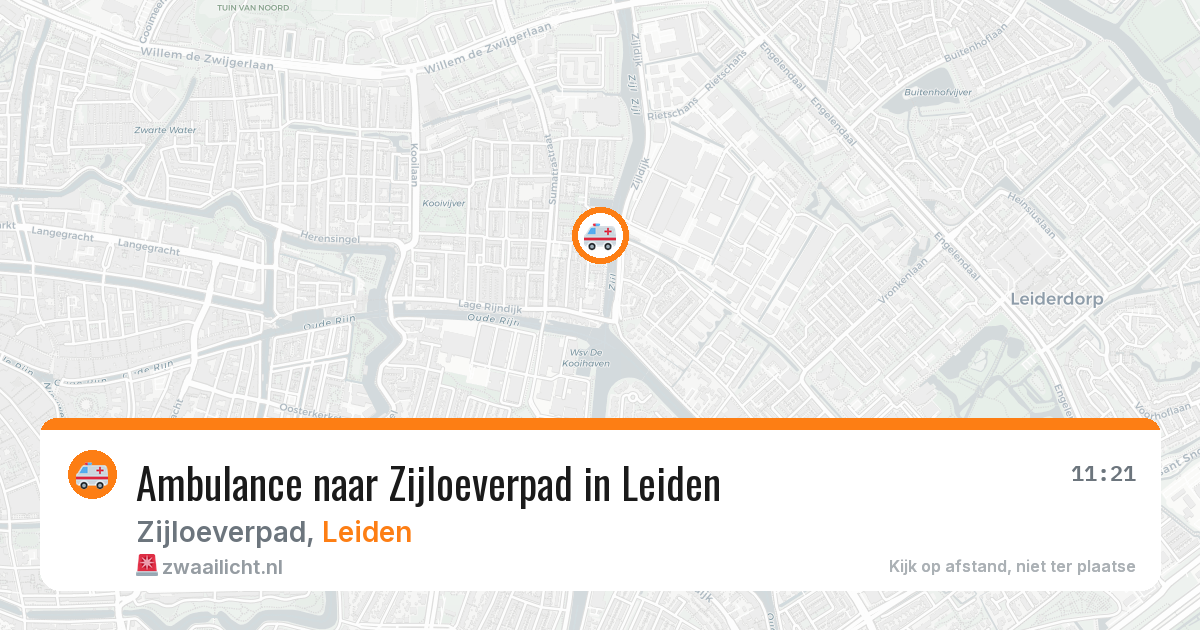 Ambulance naar Zijloeverpad in Leiden — 17 mei 2026