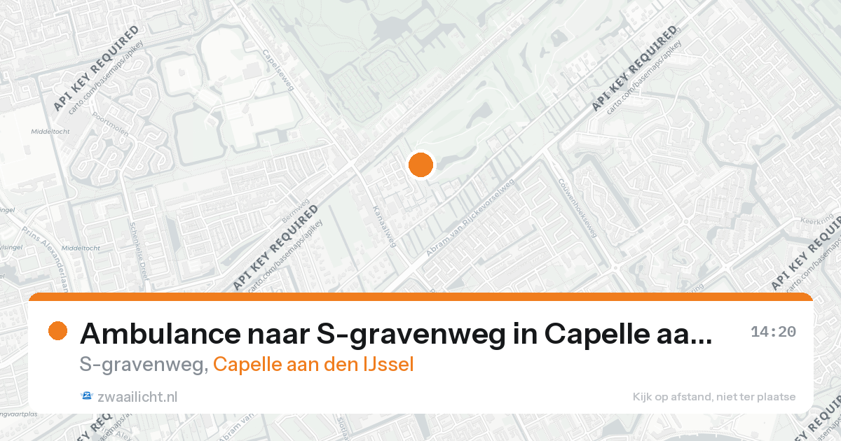 Ambulance naar S-gravenweg in Capelle aan den IJssel — 26 aug 2026