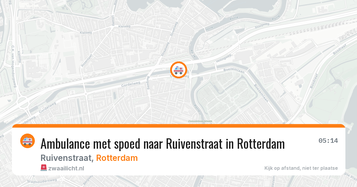 Ambulance met spoed naar Ruivenstraat in Rotterdam — 28 jun 2026