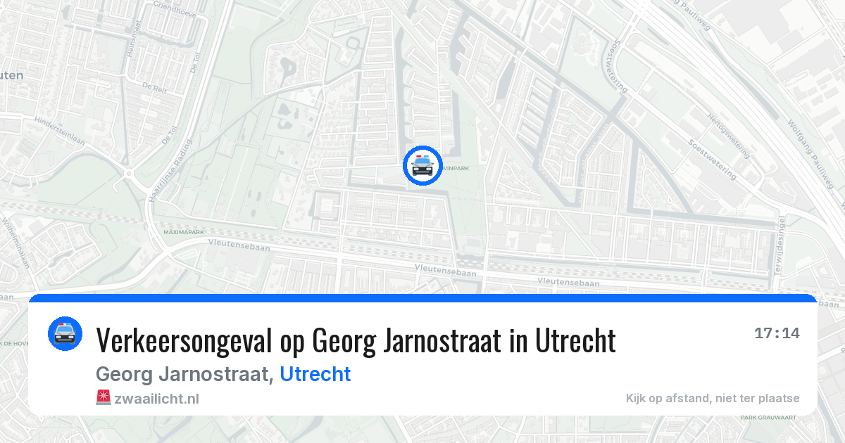 Verkeersongeval op Georg Jarnostraat in Utrecht — 11 mei 2026