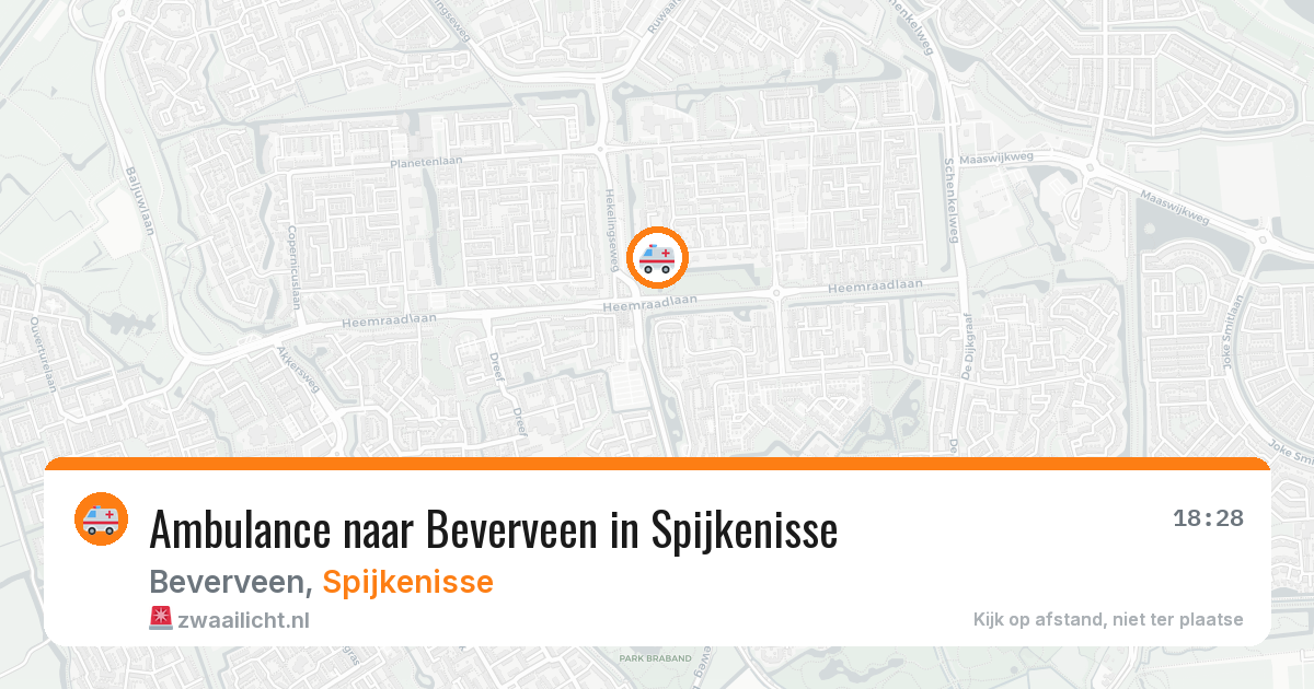 Ambulance naar Beverveen in Spijkenisse — 23 jun 2026