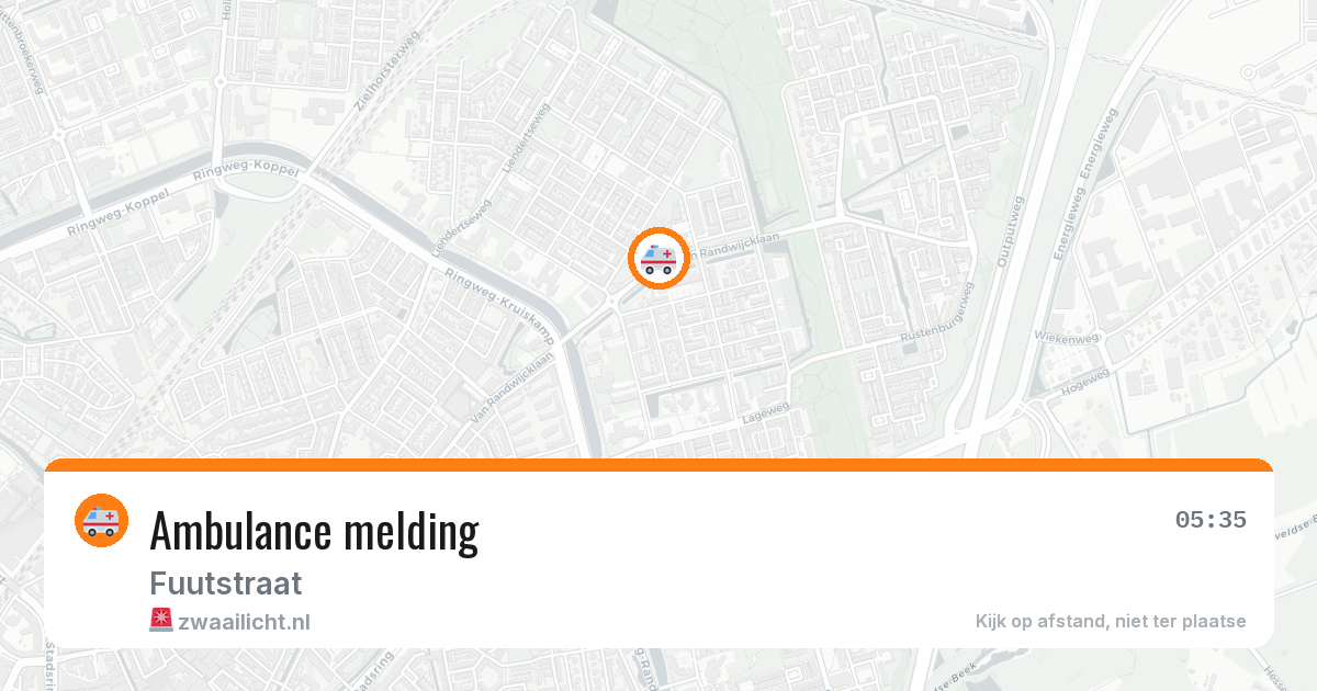 Ambulance melding — 22 jul 2026