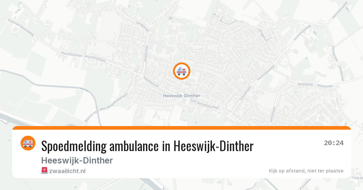 Spoedmelding ambulance in Heeswijk-Dinther — 28 jun 2026
