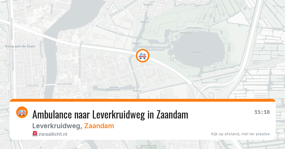 Ambulance naar Leverkruidweg in Zaandam — 3 feb 2026