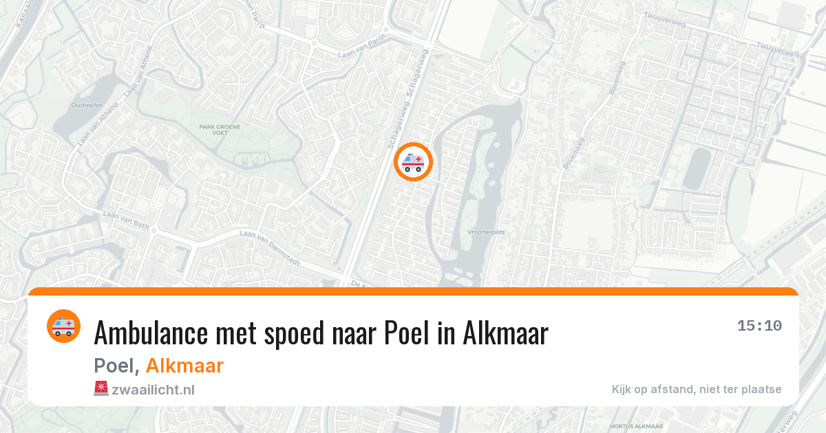 Ambulance met spoed naar Poel in Alkmaar — 22 mei 2026