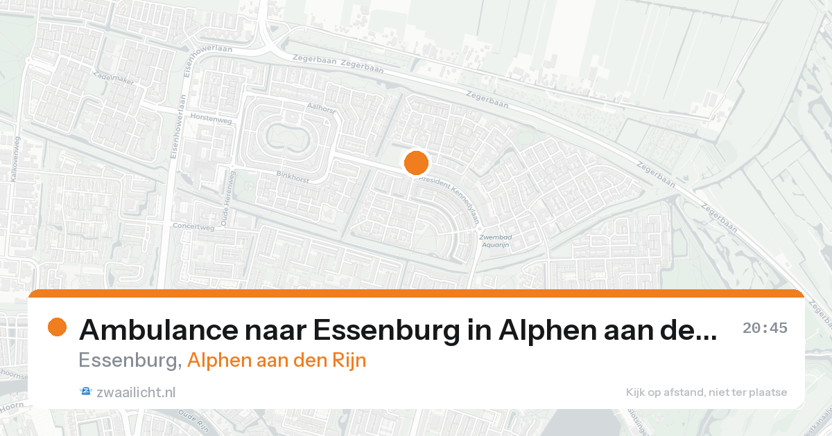 Ambulance naar Essenburg in Alphen aan den Rijn — 31 jan 2026
