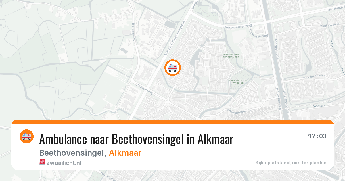 Ambulance naar Beethovensingel in Alkmaar — 5 aug 2026
