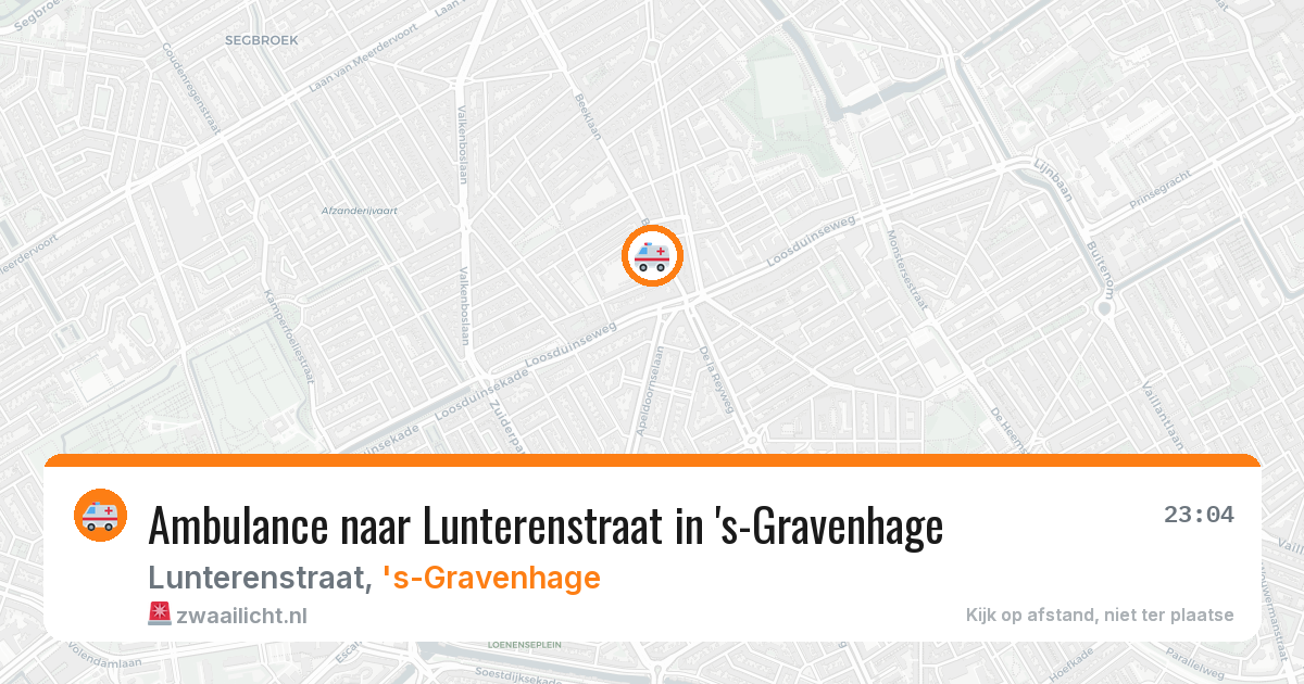 Ambulance naar Lunterenstraat in 's-Gravenhage — 16 jul 2026