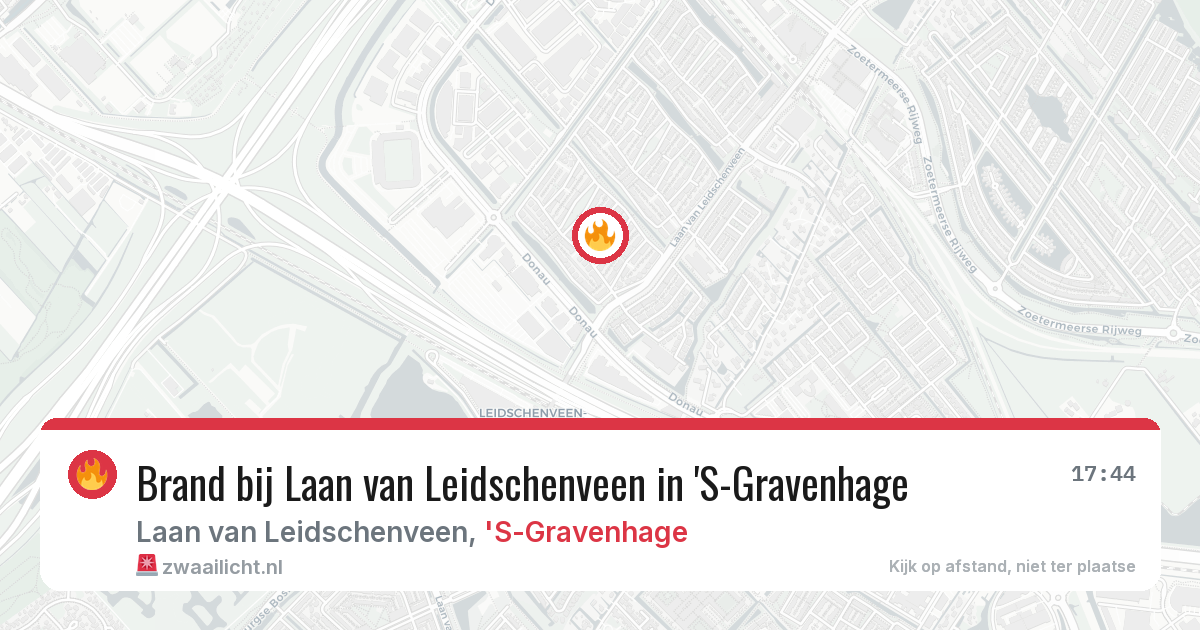 Brand bij Laan van Leidschenveen in 'S-Gravenhage — 29 mei 2026