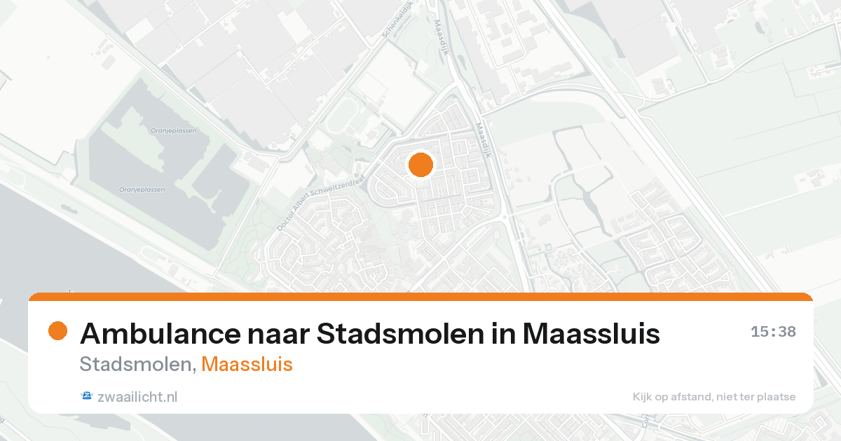Ambulance naar Stadsmolen in Maassluis — 2 jul 2026