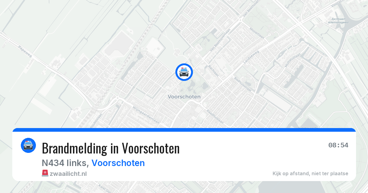 Brandmelding in Voorschoten — 13 jul 2026