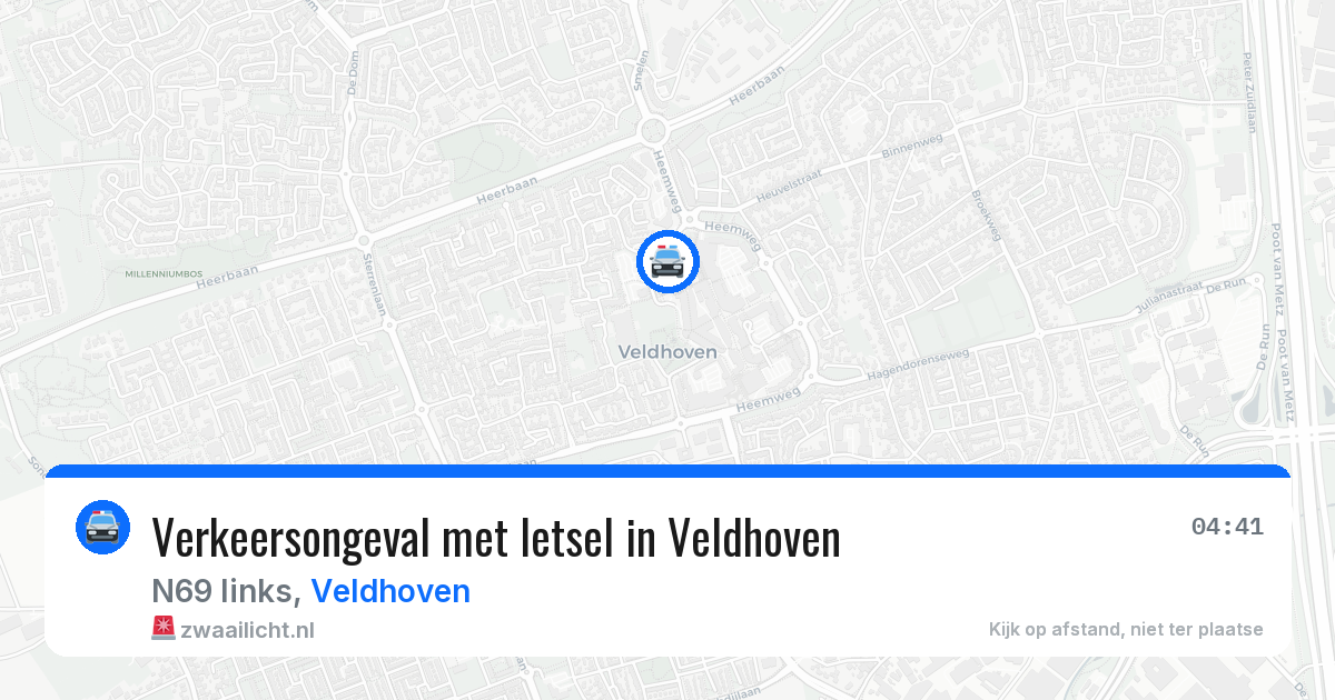 Verkeersongeval met letsel in Veldhoven — 22 mei 2026