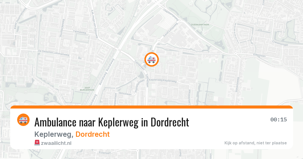 Ambulance naar Keplerweg in Dordrecht — 6 apr 2026