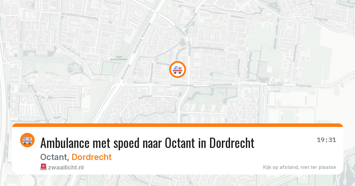 Ambulance met spoed naar Octant in Dordrecht — 15 jun 2026
