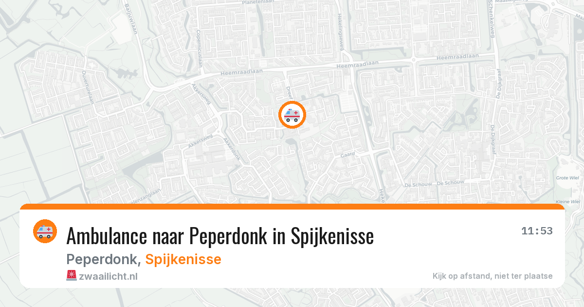 Ambulance naar Peperdonk in Spijkenisse — 8 jun 2026