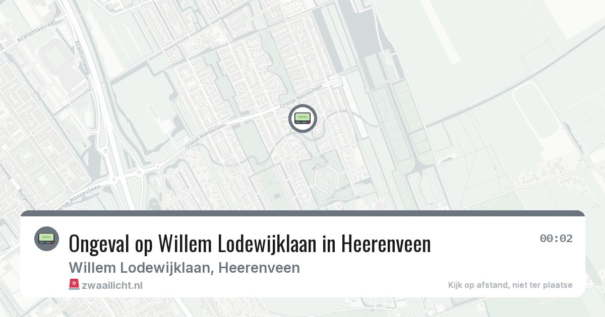 Ongeval op Willem Lodewijklaan in Heerenveen — 6 mrt 2026