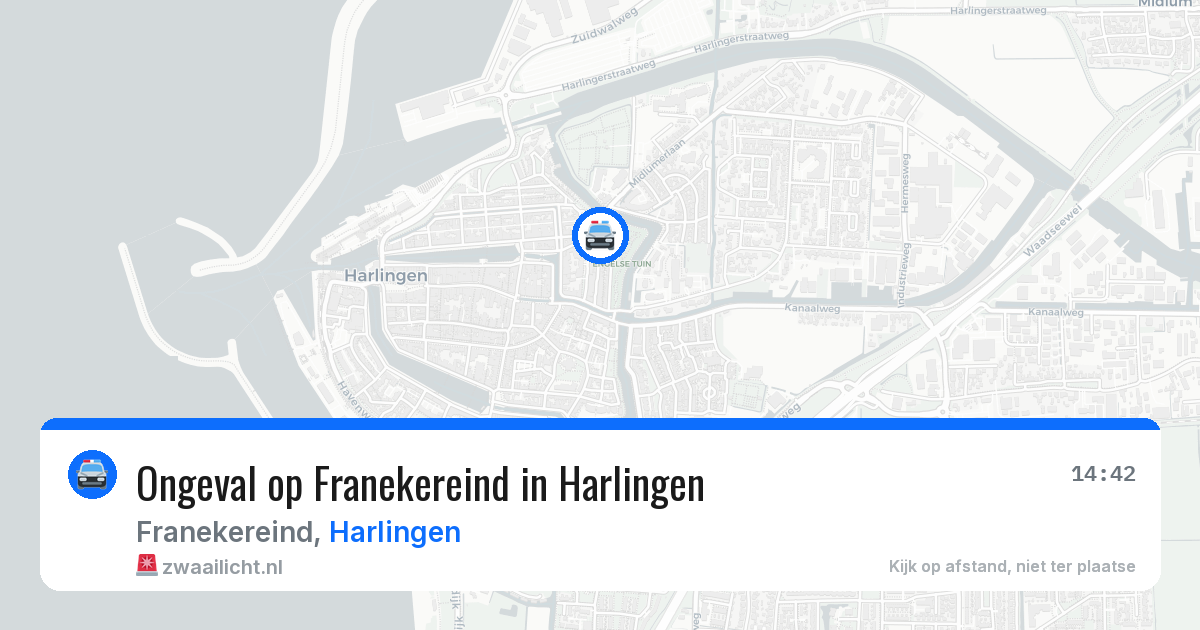 Ongeval op Franekereind in Harlingen — 17 apr 2026