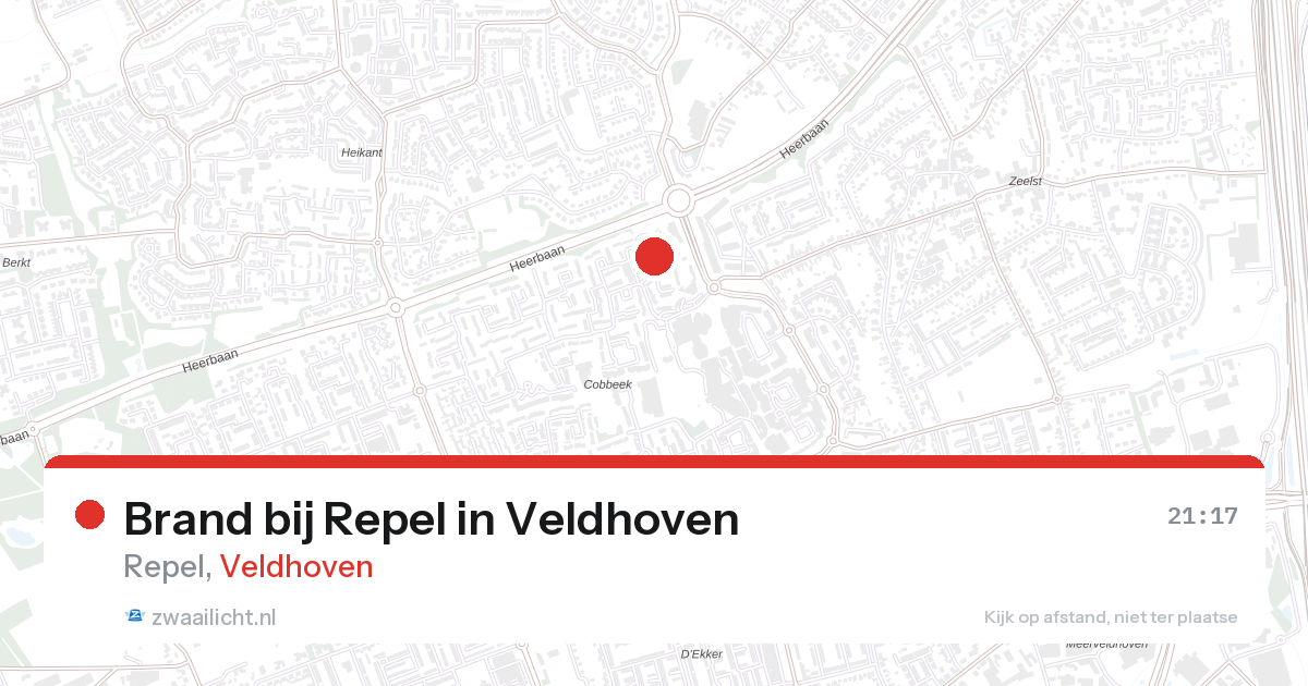 Brand bij Repel in Veldhoven — 27 aug 2026