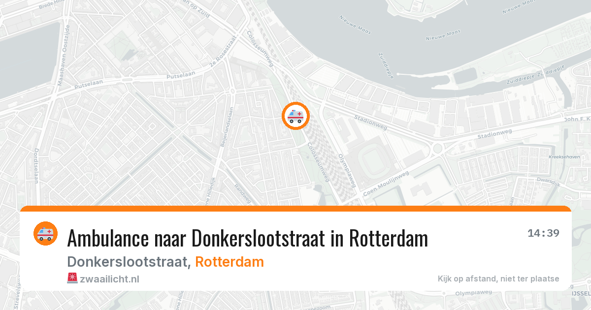Ambulance naar Donkerslootstraat in Rotterdam — 16 jun 2026