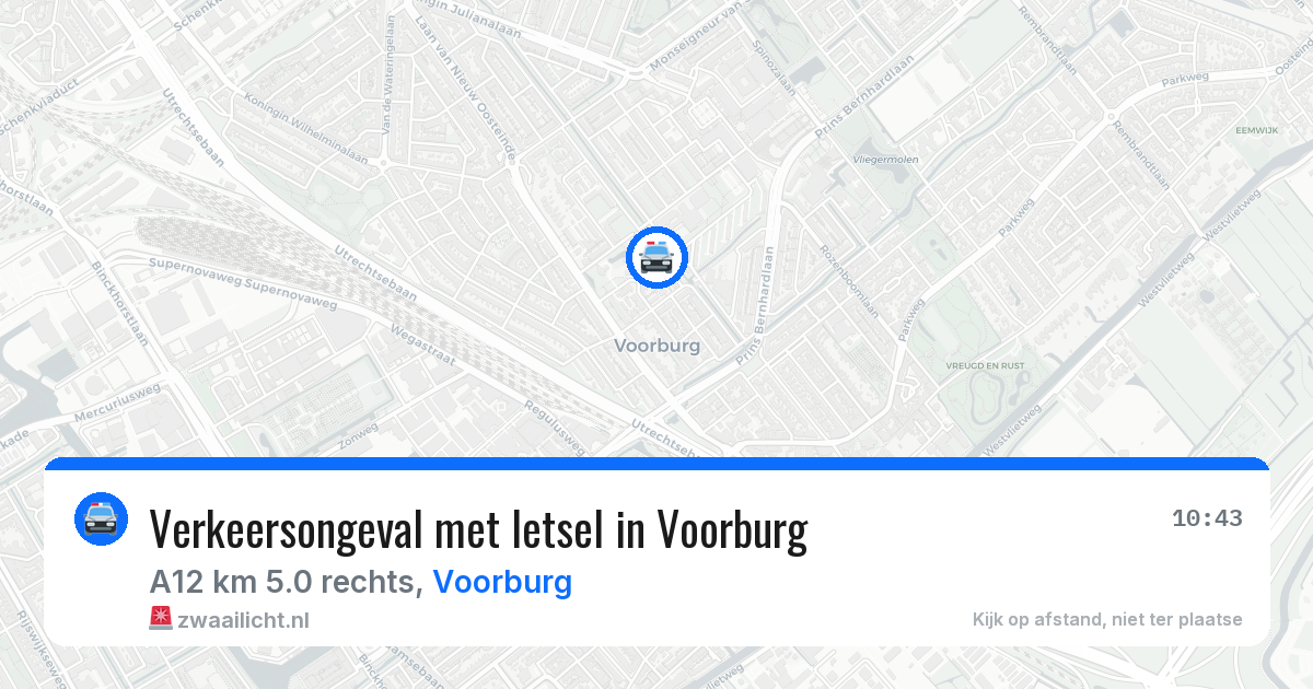 Verkeersongeval met letsel in Voorburg — 11 apr 2026