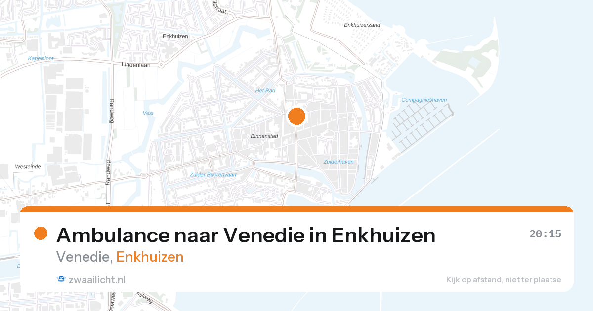 Ambulance naar Venedie in Enkhuizen — 27 aug 2026