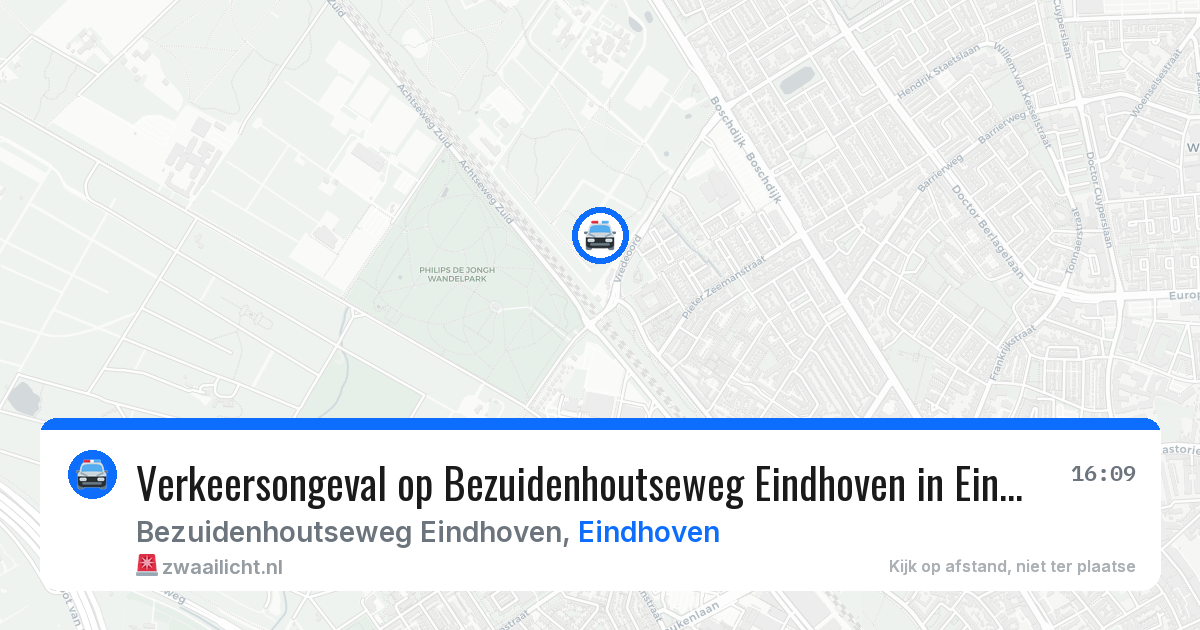 Verkeersongeval op Bezuidenhoutseweg Eindhoven in Eindhoven — 20 mei 2026