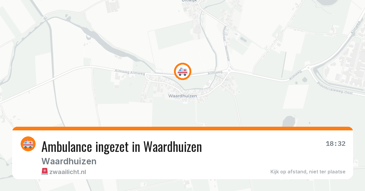 Ambulance ingezet in Waardhuizen — 31 jan 2026
