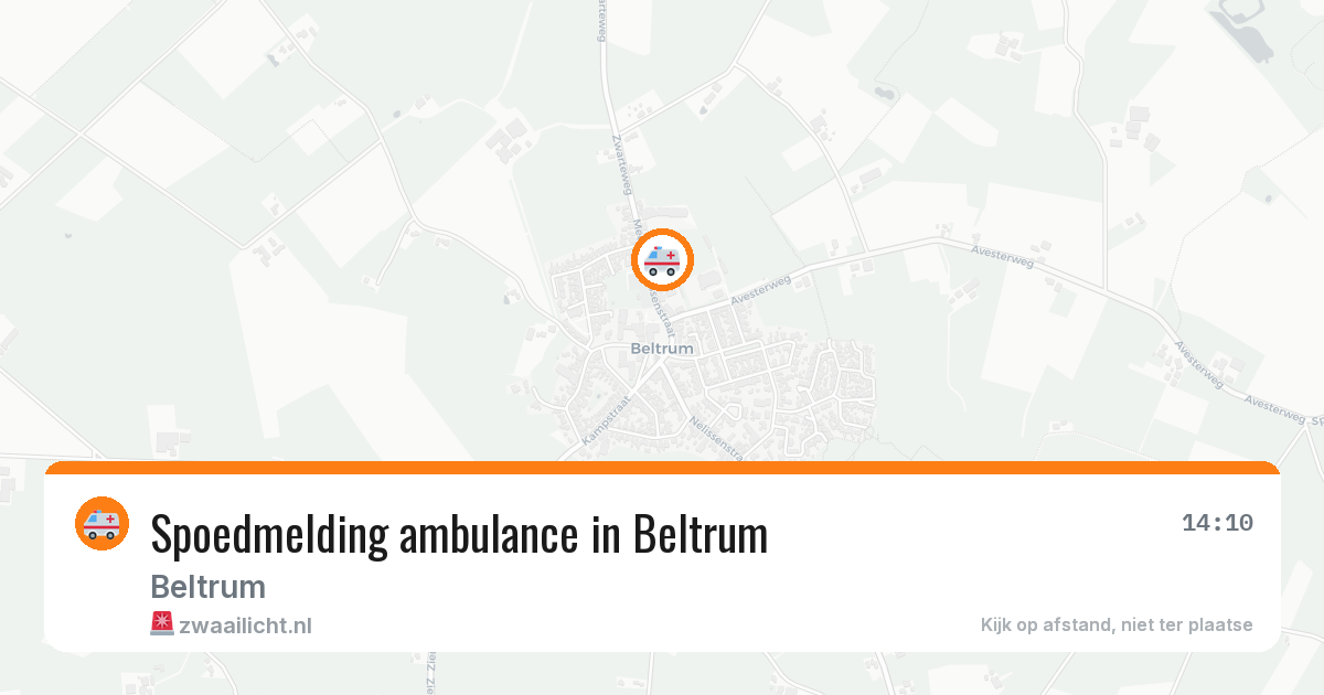 Spoedmelding ambulance in Beltrum — 4 aug 2026
