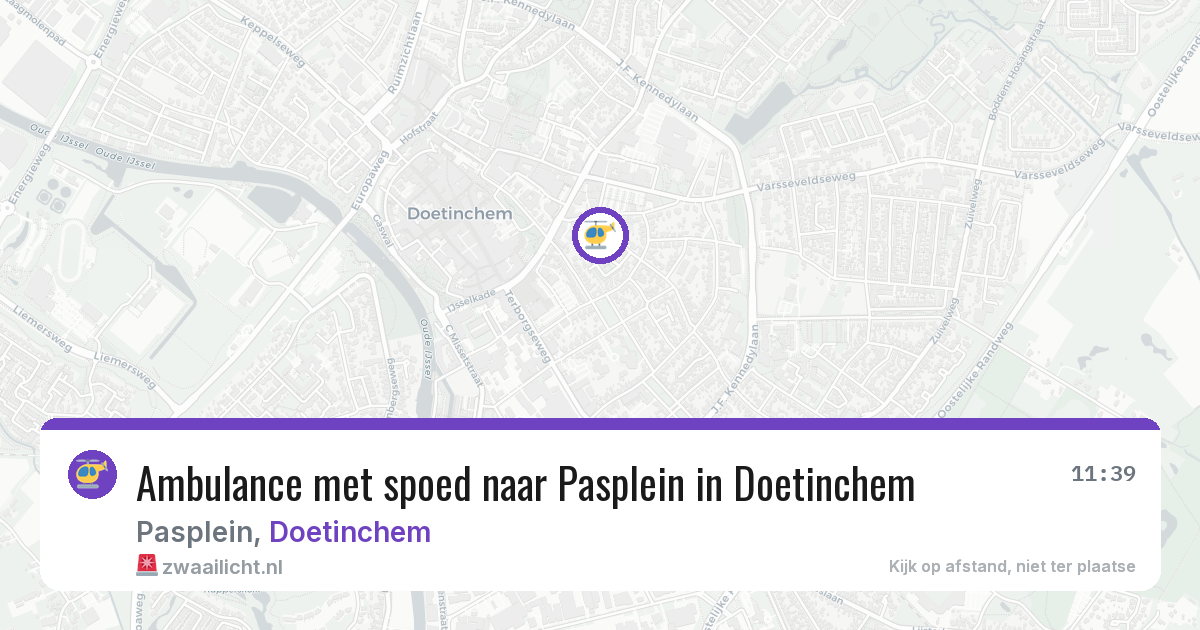 Ambulance met spoed naar Pasplein in Doetinchem — 3 jun 2026