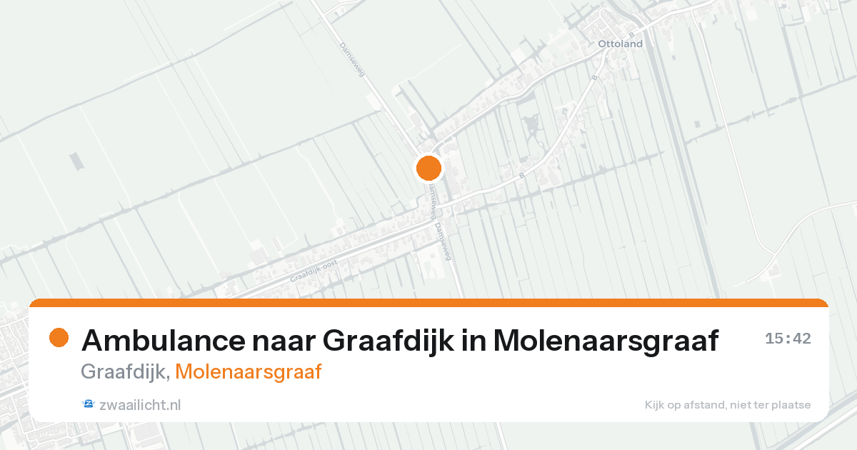 Ambulance naar Graafdijk in Molenaarsgraaf — 30 jan 2026