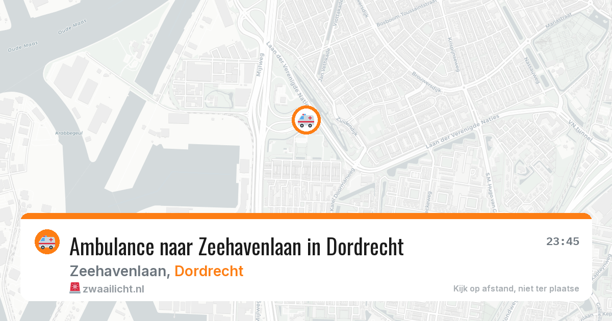 Ambulance naar Zeehavenlaan in Dordrecht — 19 jun 2026