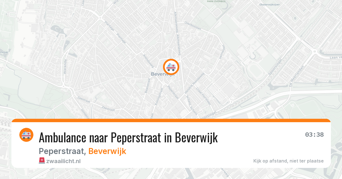 Ambulance naar Peperstraat in Beverwijk — 6 mei 2026