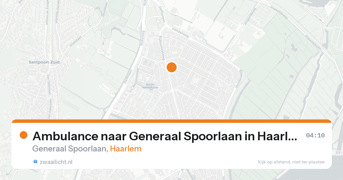 Ambulance naar Generaal Spoorlaan in Haarlem — 31 jan 2026
