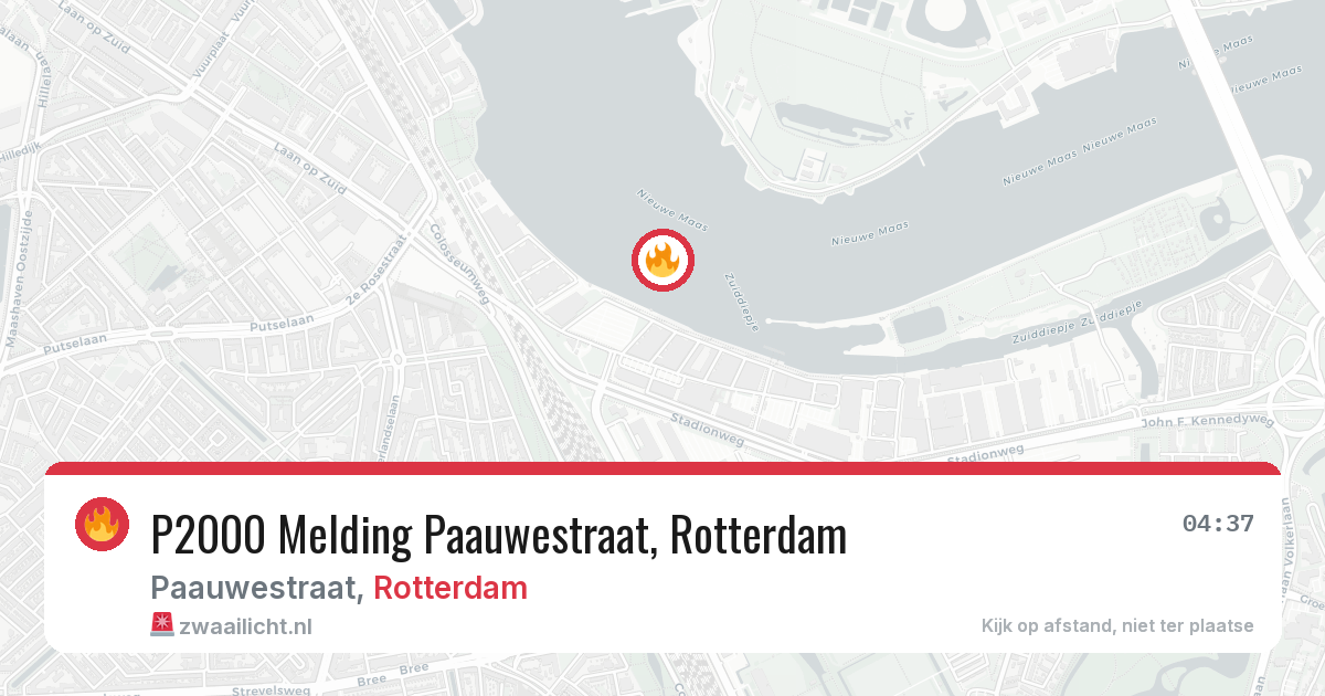 P2000 Melding Paauwestraat, Rotterdam — 27 jun 2026