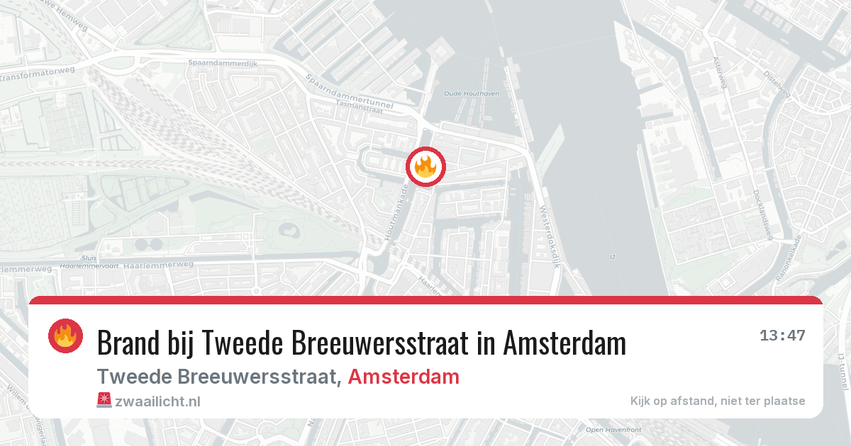 Brand bij Tweede Breeuwersstraat in Amsterdam — 18 jun 2026