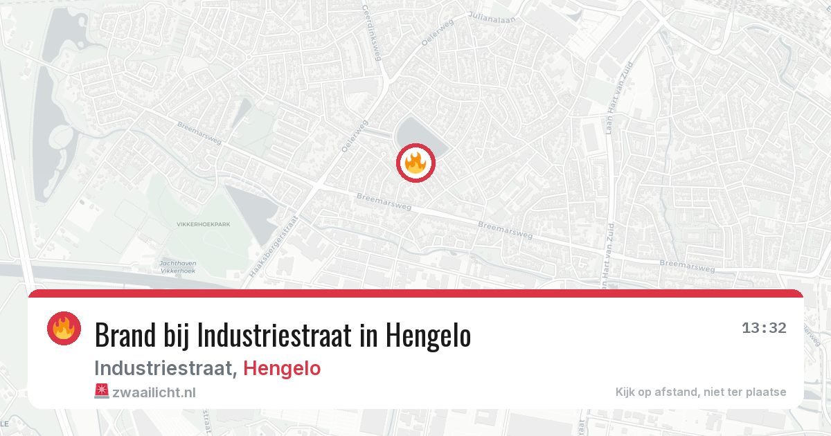 Brand bij Industriestraat in Hengelo — 29 jun 2026