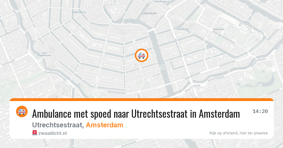 Ambulance met spoed naar Utrechtsestraat in Amsterdam — 29 jan 2026
