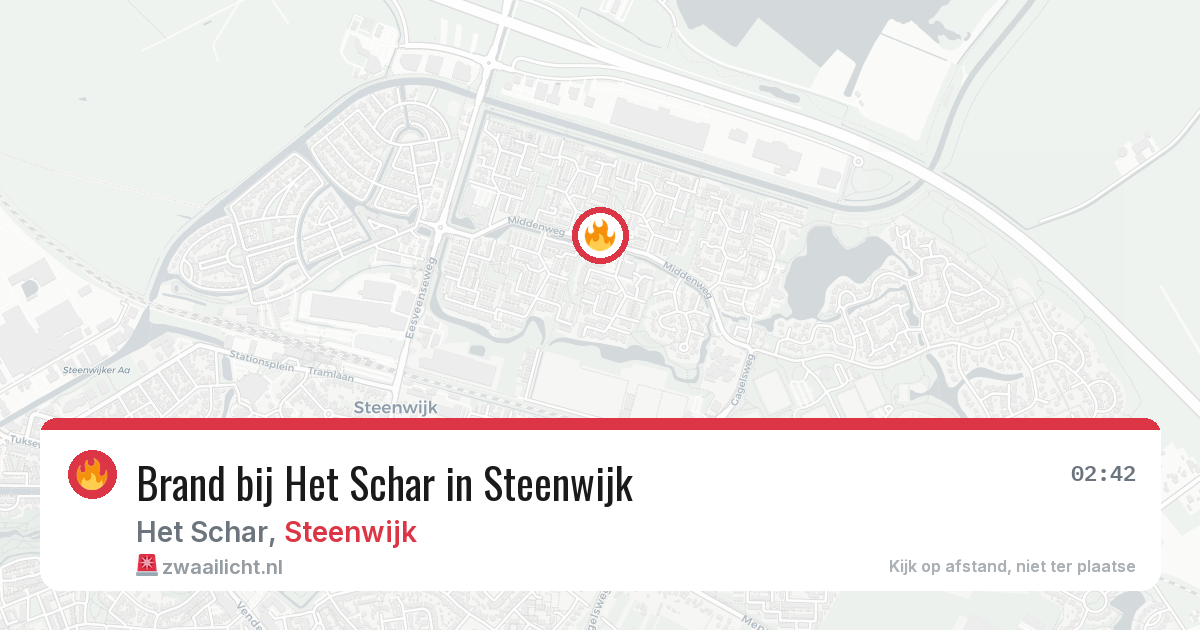 Brand bij Het Schar in Steenwijk — 5 jun 2026