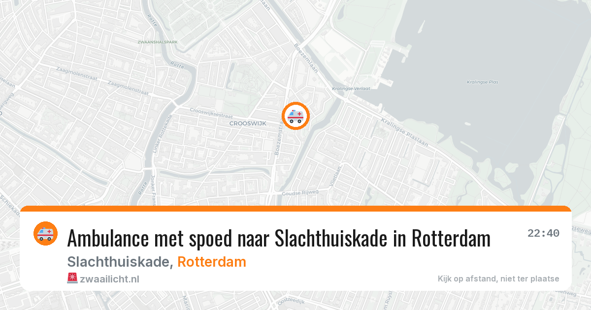 Ambulance met spoed naar Slachthuiskade in Rotterdam — 7 aug 2026