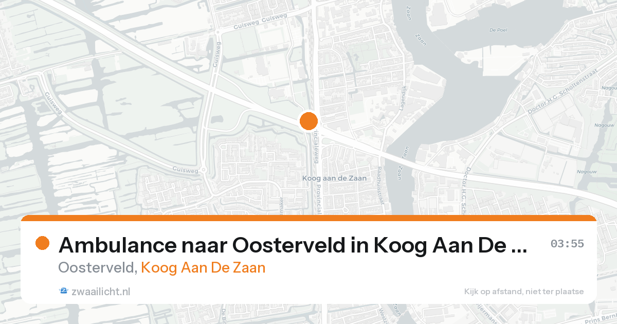 Ambulance naar Oosterveld in Koog Aan De Zaan — 18 aug 2026