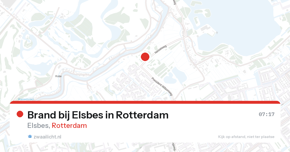 Brand bij Elsbes in Rotterdam — 27 aug 2026