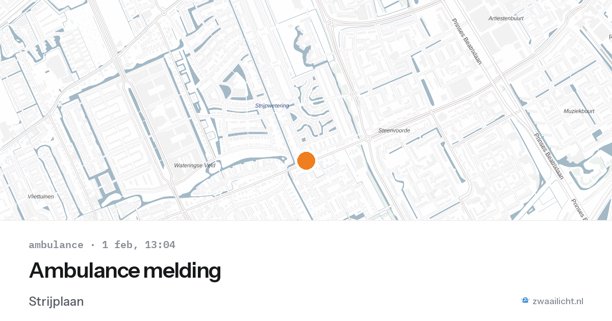 Ambulance melding — 1 feb 2026