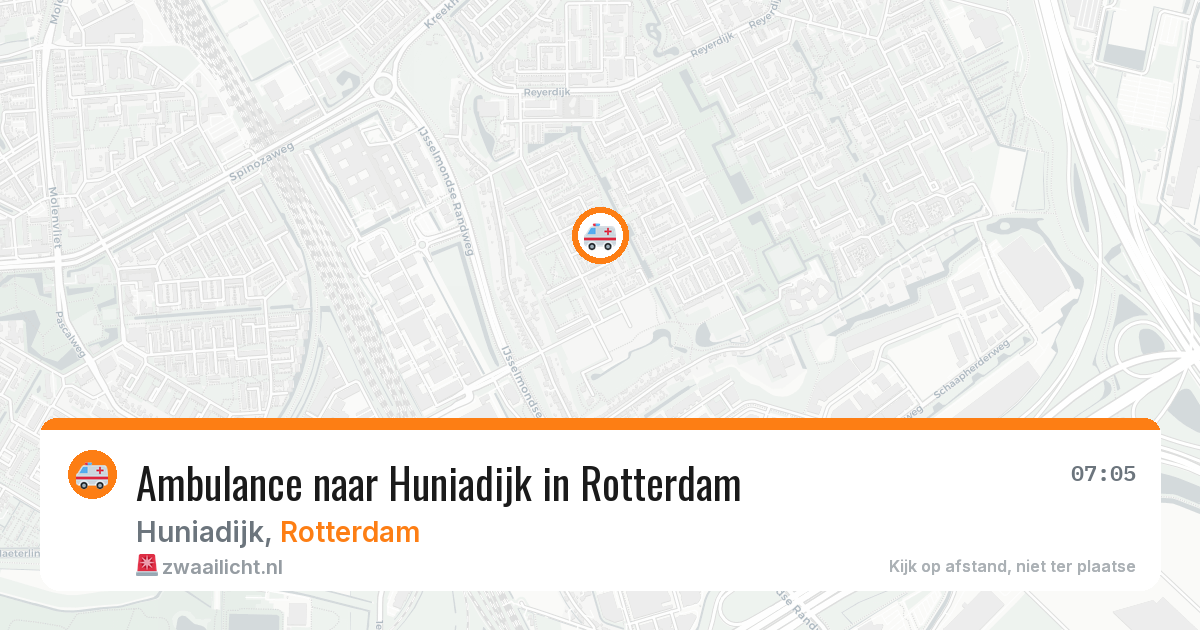 Ambulance naar Huniadijk in Rotterdam — 29 jun 2026