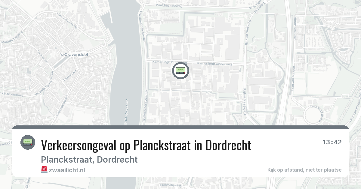Verkeersongeval op Planckstraat in Dordrecht — 2 mrt 2026