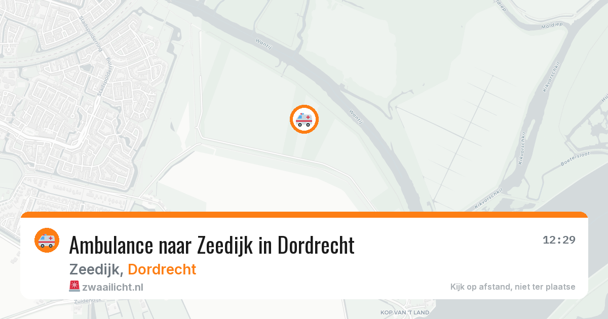 Ambulance naar Zeedijk in Dordrecht — 15 jul 2026