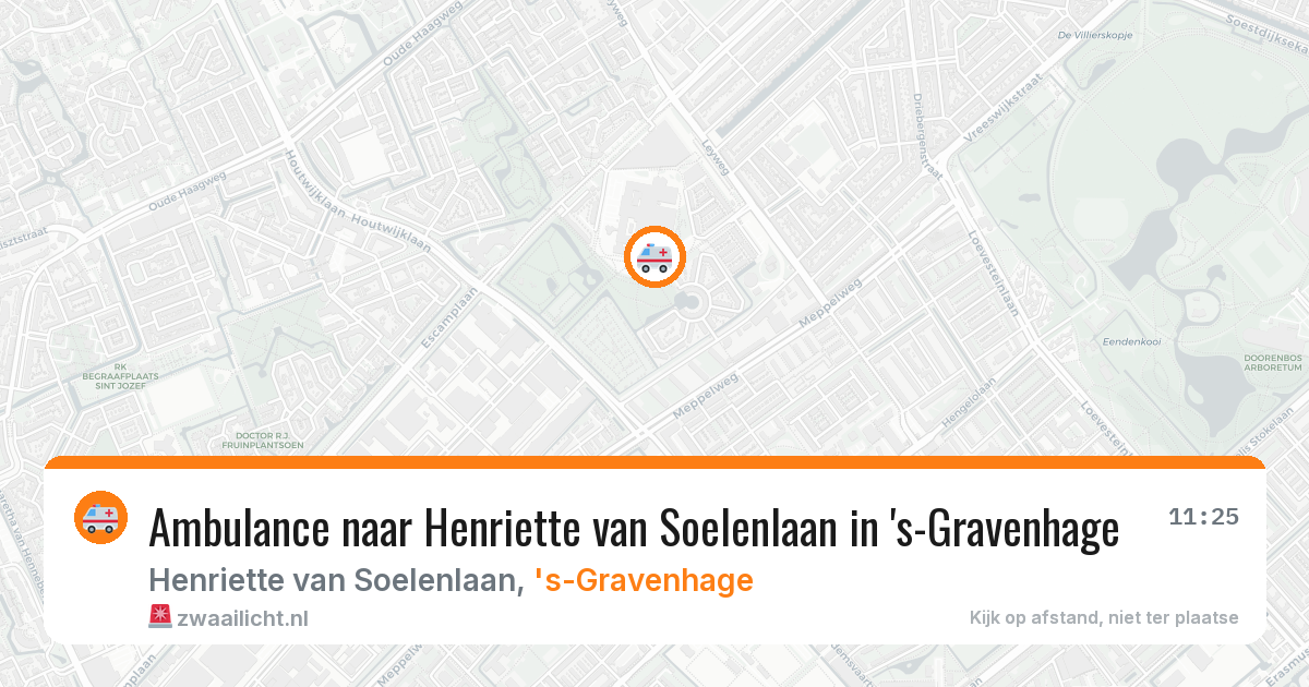 Ambulance naar Henriette van Soelenlaan in 's-Gravenhage — 13 jun 2026
