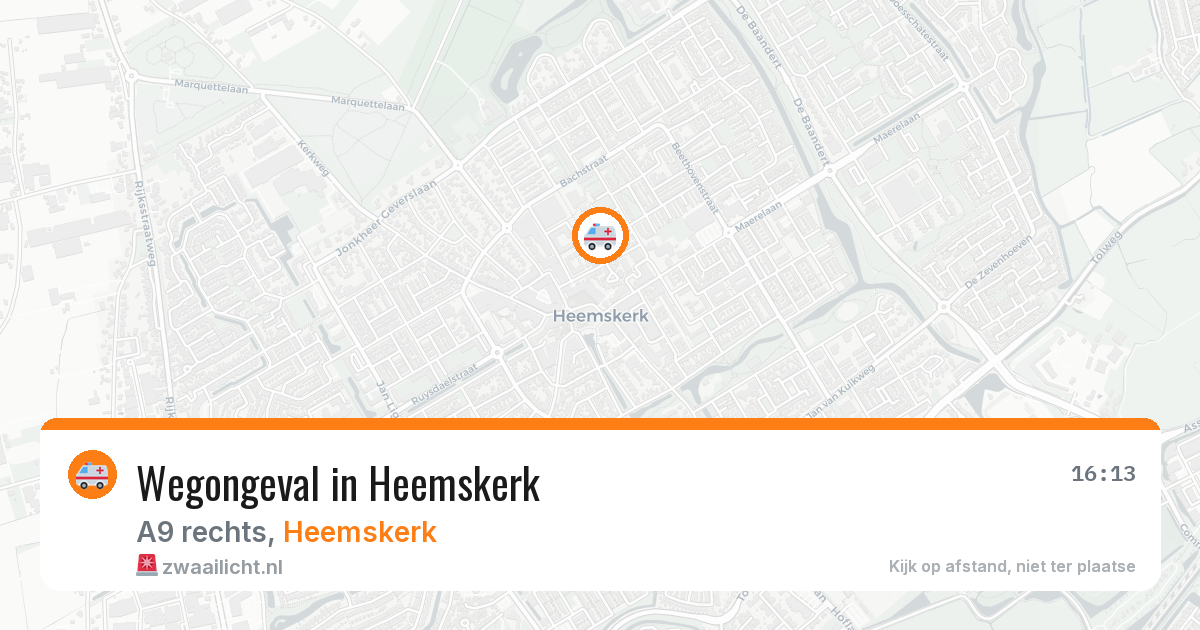 Wegongeval in Heemskerk — 26 mei 2026
