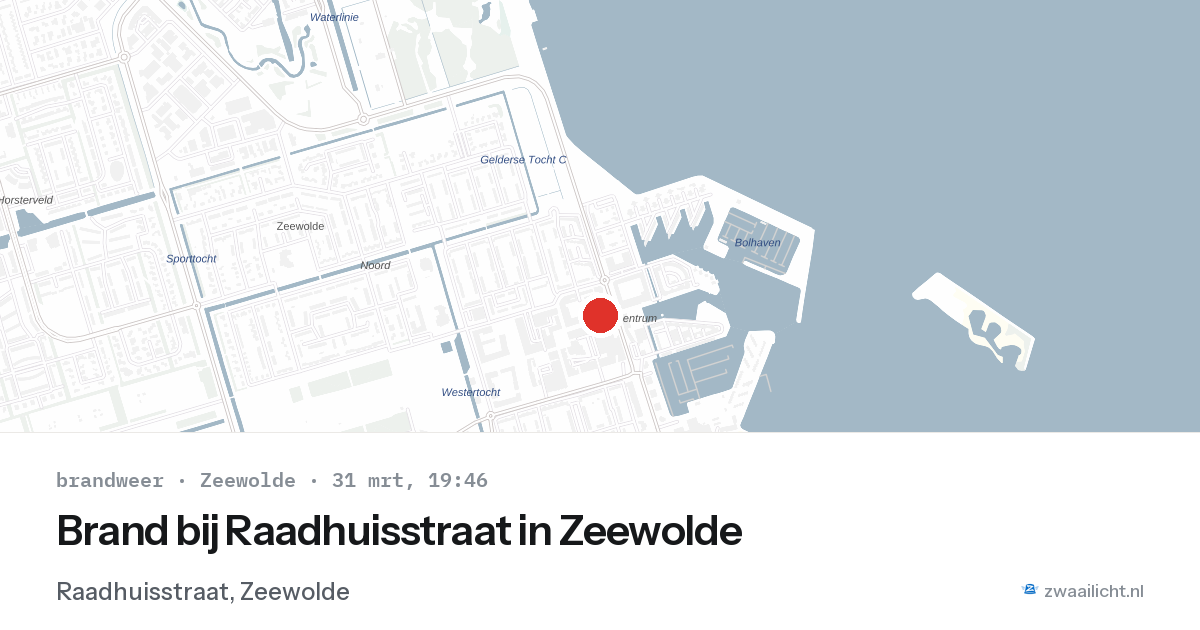 Brand bij Raadhuisstraat in Zeewolde — 3 feb 2026