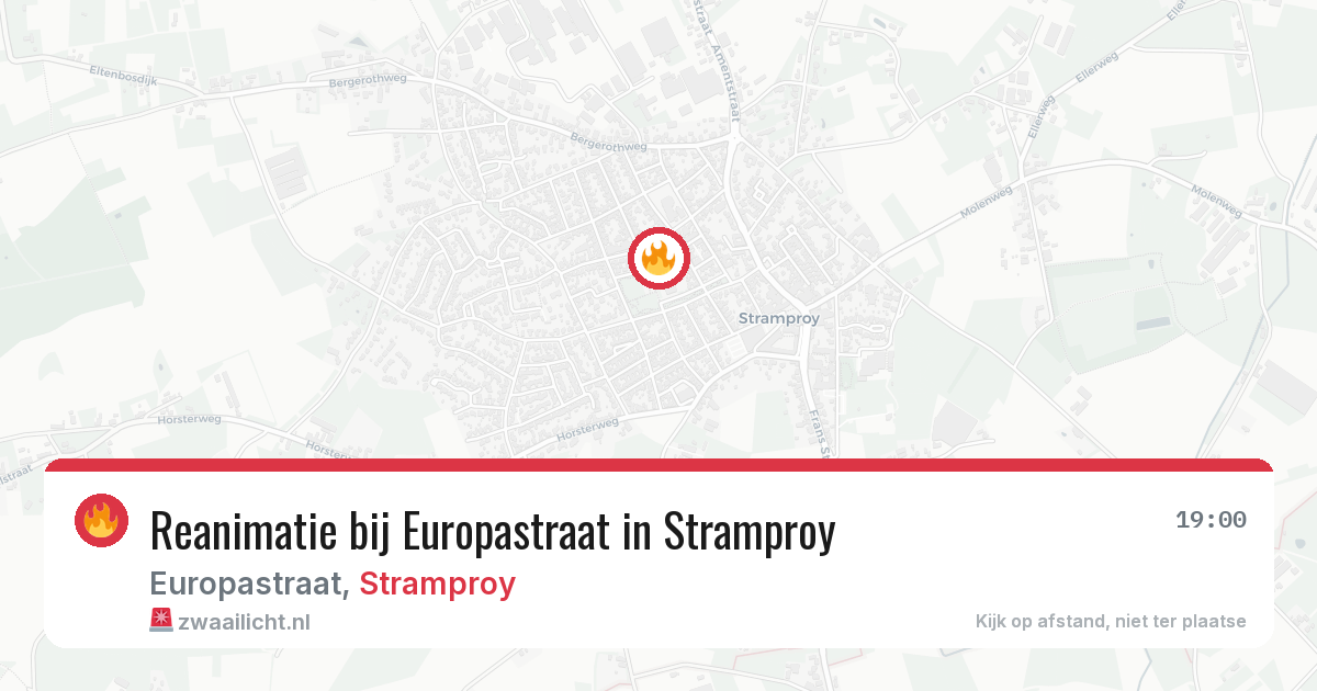 Reanimatie bij Europastraat in Stramproy — 2 feb 2026